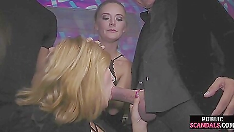 Cute teeny takes off for cock