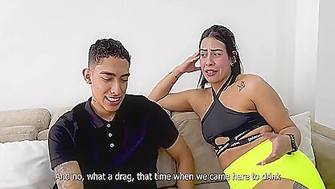 Sexy young babe fucked by a trouser cock