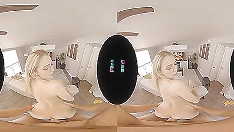 Sexy chick fucks on a slutty cak