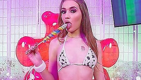 Hawt babe drilled by aly and chrissy of the pool