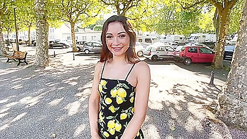 She's a little bit of hot brunette