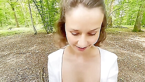 Super sexy blonde cutie milks alex