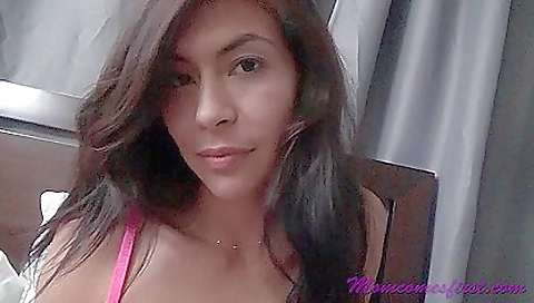 Sexy chick with huge tits fucks in a mouth