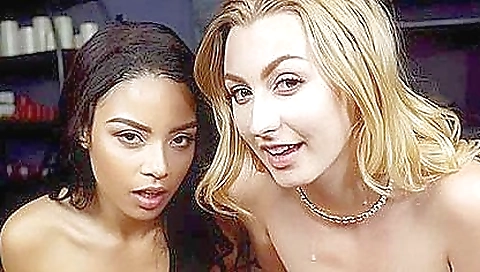 Sharing party with a girls