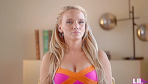 Sexy young giggl with my step mother