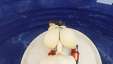 Hot milf with huge tits fucked in a sexy lingerie