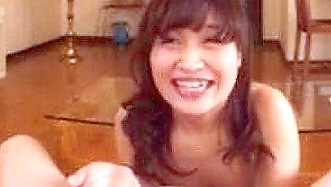 Mature asian model is sexy and rides